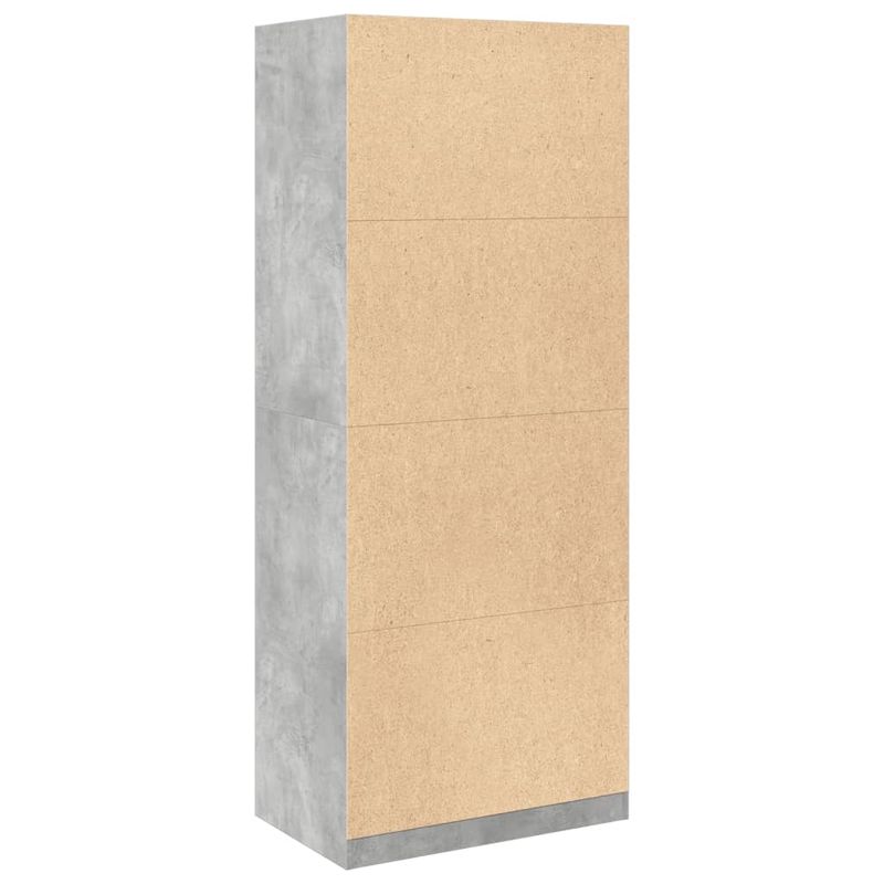 Casa si Gradina - Mobilier - Dulapuri si sifoniere - Sifoniere - Sifonier, gri beton, 80x50x200 cm, lemn prelucrat, cantitate 2 rafturi - Infinity.ro