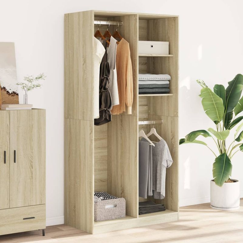 Casa si Gradina - Mobilier - Dulapuri si sifoniere - Sifoniere - Sifonier, stejar sonoma, 100x50x200 cm, PAL, cantitate 2 rafturi - Infinity.ro