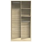 Casa si Gradina - Mobilier - Dulapuri si sifoniere - Sifoniere - Sifonier, stejar sonoma, 100x50x200 cm, PAL, cantitate 2 rafturi - Infinity.ro