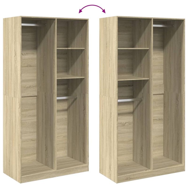 Casa si Gradina - Mobilier - Dulapuri si sifoniere - Sifoniere - Sifonier, stejar sonoma, 100x50x200 cm, PAL, cantitate 2 rafturi - Infinity.ro
