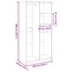Casa si Gradina - Mobilier - Dulapuri si sifoniere - Sifoniere - Sifonier, stejar sonoma, 100x50x200 cm, PAL, cantitate 2 rafturi - Infinity.ro