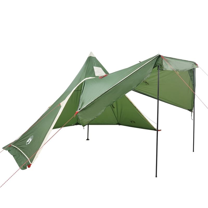 Sport si Outdoor - Camping - Corturi camping - Cort de camping tipi pentru 5 persoane, verde, impermeabil - Infinity.ro