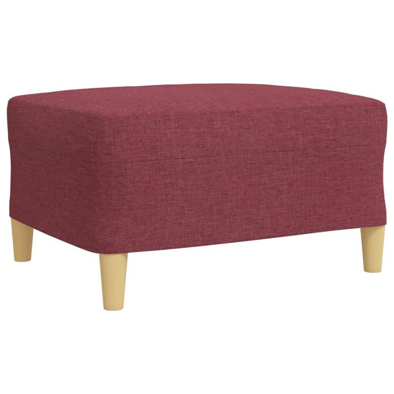 Casa si Gradina - Mobilier - Seturi de mobilier - Seturi living - Set canapele cu taburet, 4 piese, rosu vin, material textil - Infinity.ro
