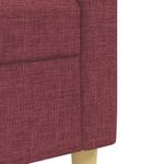Casa si Gradina - Mobilier - Seturi de mobilier - Seturi living - Set canapele cu taburet, 4 piese, rosu vin, material textil - Infinity.ro