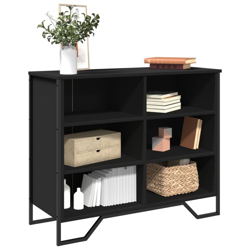 Casa si Gradina - Mobilier - Comode si corpuri - Comode - Dulap, negru, 91x35,5x74,5 cm, lemn prelucrat - Infinity.ro