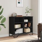 Casa si Gradina - Mobilier - Comode si corpuri - Comode - Dulap, negru, 91x35,5x74,5 cm, lemn prelucrat - Infinity.ro
