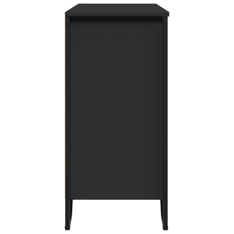 Casa si Gradina - Mobilier - Comode si corpuri - Comode - Dulap, negru, 91x35,5x74,5 cm, lemn prelucrat - Infinity.ro
