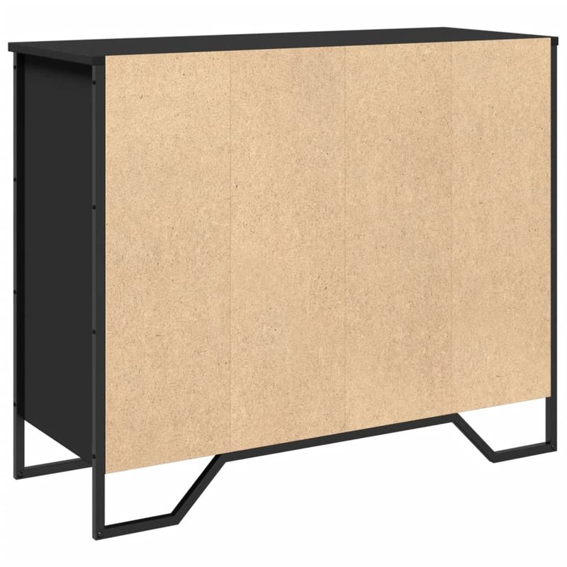 Casa si Gradina - Mobilier - Comode si corpuri - Comode - Dulap, negru, 91x35,5x74,5 cm, lemn prelucrat - Infinity.ro