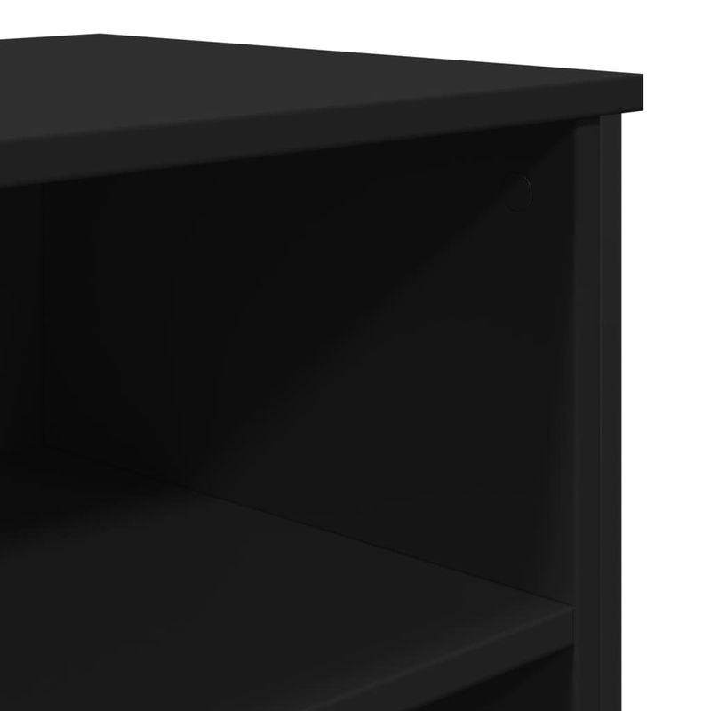 Casa si Gradina - Mobilier - Comode si corpuri - Comode - Dulap, negru, 91x35,5x74,5 cm, lemn prelucrat - Infinity.ro