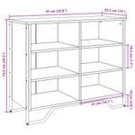 Casa si Gradina - Mobilier - Comode si corpuri - Comode - Dulap, negru, 91x35,5x74,5 cm, lemn prelucrat - Infinity.ro