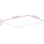 Casa si Gradina - Mobilier - Feronerie si accesorii mobila - Blat masa, 90x60x2,5 cm, dreptunghiular, lemn masiv mango brut - Infinity.ro