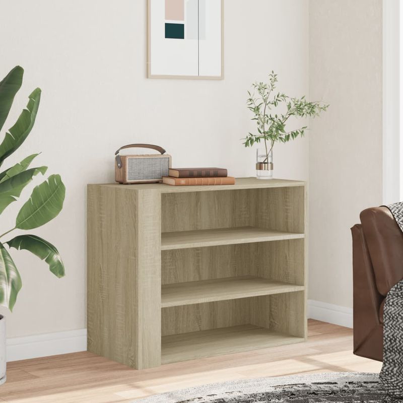 Casa si Gradina - Mobilier - Biblioteci si rafturi - Rafturi - Dulap de perete, stejar sonoma, 75x35x60 cm, lemn prelucrat - Infinity.ro