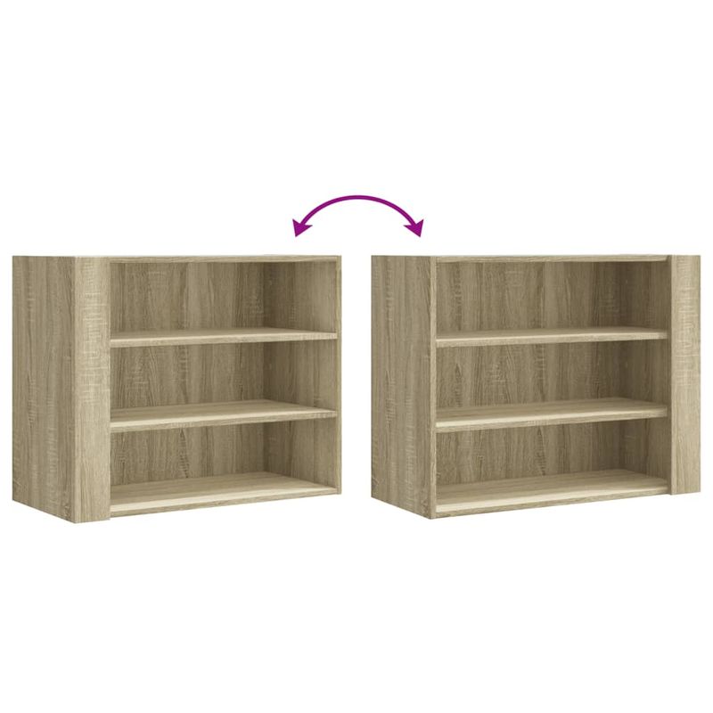 Casa si Gradina - Mobilier - Biblioteci si rafturi - Rafturi - Dulap de perete, stejar sonoma, 75x35x60 cm, lemn prelucrat - Infinity.ro