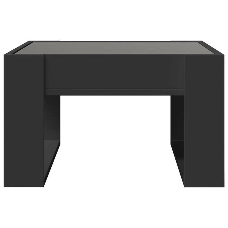 Casa si Gradina - Mobilier - Mese si birouri - Masute de cafea - Masuta de cafea cu LED infinity, negru, 50x53x30 cm - Infinity.ro