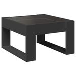 Casa si Gradina - Mobilier - Mese si birouri - Masute de cafea - Masuta de cafea cu LED infinity, negru, 50x53x30 cm - Infinity.ro