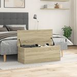 Casa si Gradina - Mobilier - Organizare si depozitare - Cutii depozitare - Cutie de depozitare, stejar sonoma, 90x35x35 cm, lemn prelucrat - Infinity.ro