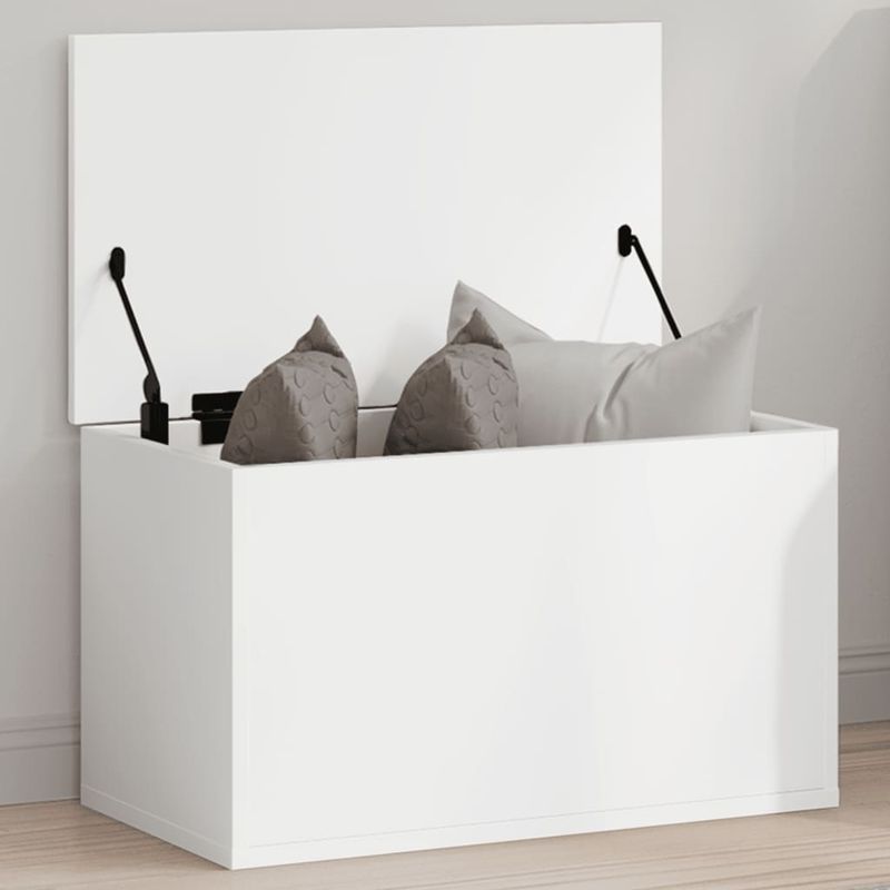 Casa si Gradina - Mobilier - Organizare si depozitare - Cutii depozitare - Cutie de depozitare, alb, 60x35x35 cm, lemn prelucrat - Infinity.ro