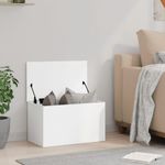 Casa si Gradina - Mobilier - Organizare si depozitare - Cutii depozitare - Cutie de depozitare, alb, 60x35x35 cm, lemn prelucrat - Infinity.ro