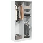 Casa si Gradina - Mobilier - Dulapuri si sifoniere - Sifoniere - Sifonier, alb, 100x50x200 cm, PAL, cantitate 2 rafturi - Infinity.ro