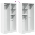 Casa si Gradina - Mobilier - Dulapuri si sifoniere - Sifoniere - Sifonier, alb, 100x50x200 cm, PAL, cantitate 2 rafturi - Infinity.ro