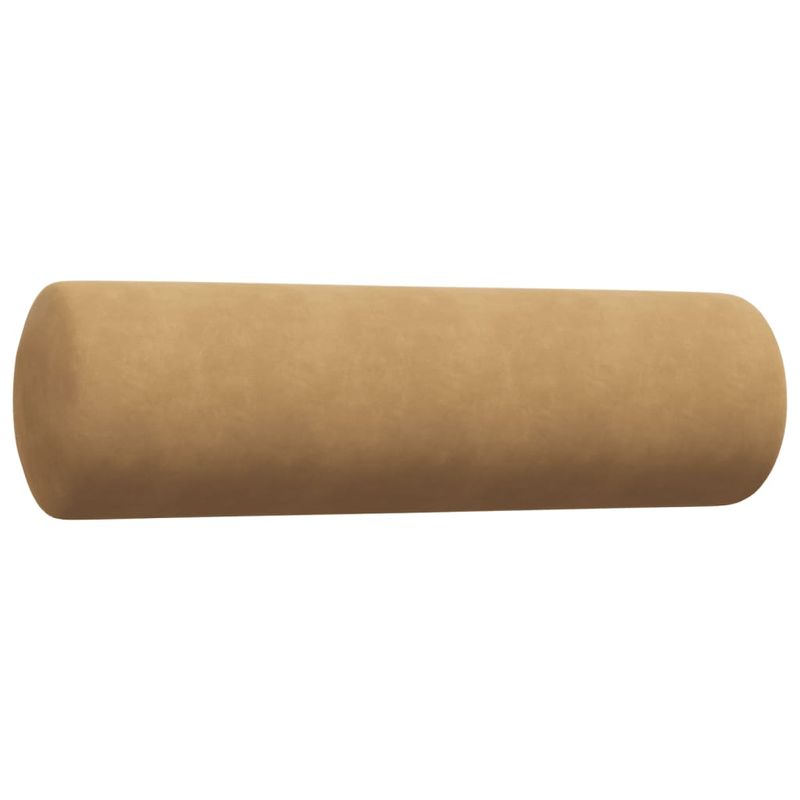 Casa si Gradina - Mobilier - Seturi de mobilier - Seturi living - Set de canapele cu perne/rulouri, 4 piese, maro, catifea - Infinity.ro
