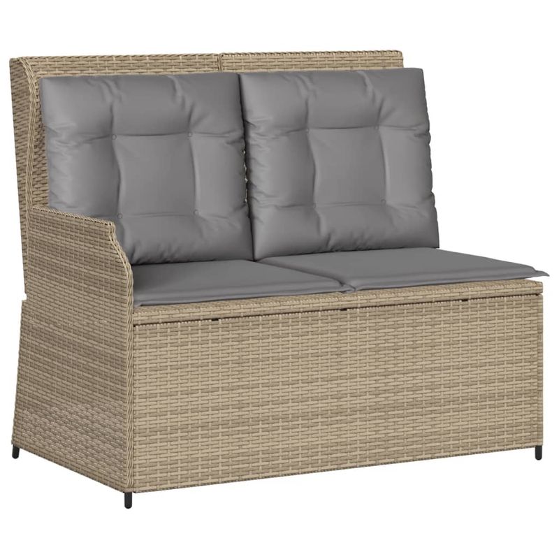 Casa si Gradina - Gradina si terasa - Mobilier exterior - Seturi mobila gradina - Set mobilier de gradina cu perne, 3 piese, bej, poliratan - Infinity.ro