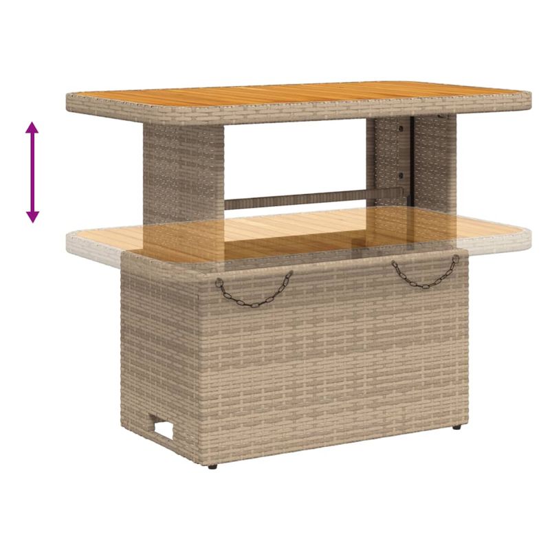 Casa si Gradina - Gradina si terasa - Mobilier exterior - Seturi mobila gradina - Set mobilier de gradina cu perne, 3 piese, bej, poliratan - Infinity.ro