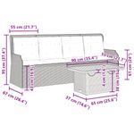 Casa si Gradina - Gradina si terasa - Mobilier exterior - Seturi mobila gradina - Set mobilier de gradina cu perne, 3 piese, bej, poliratan - Infinity.ro