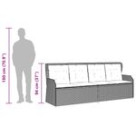 Casa si Gradina - Gradina si terasa - Mobilier exterior - Seturi mobila gradina - Set mobilier de gradina cu perne, 3 piese, bej, poliratan - Infinity.ro