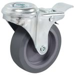 Casa si Gradina - Constructii - Depozitare, transport si protectie - Accesorii echipamente pentru transport si ridicat - Roti pivotante cu gaura pentru surub, 4 buc., 75 mm - Infinity.ro
