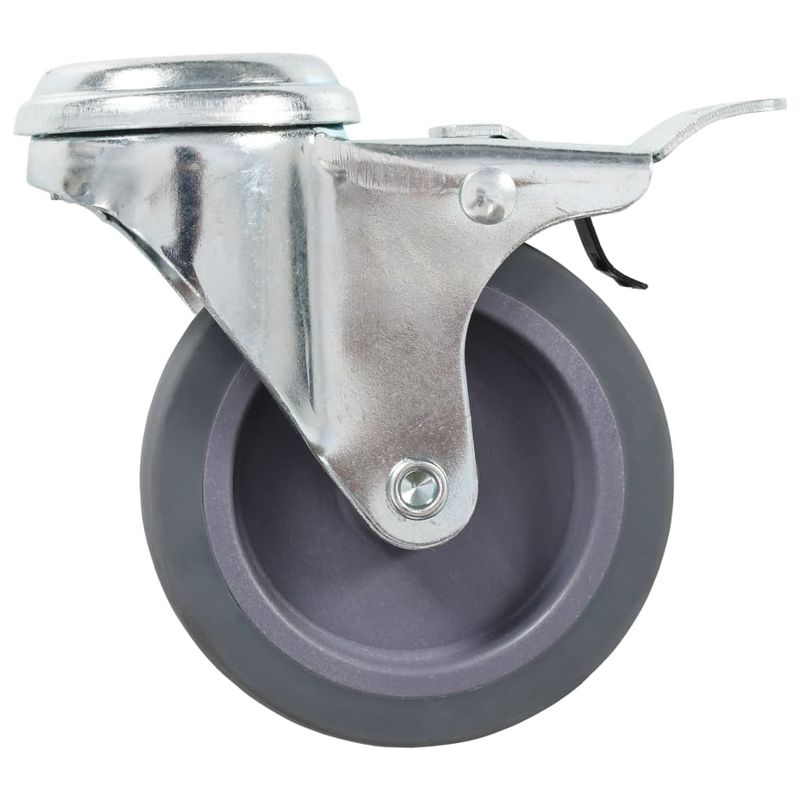 Casa si Gradina - Constructii - Depozitare, transport si protectie - Accesorii echipamente pentru transport si ridicat - Roti pivotante cu gaura pentru surub, 4 buc., 75 mm - Infinity.ro