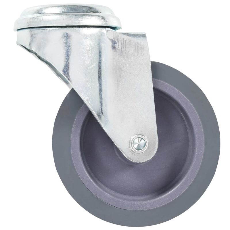 Casa si Gradina - Constructii - Depozitare, transport si protectie - Accesorii echipamente pentru transport si ridicat - Roti pivotante cu gaura pentru surub, 4 buc., 75 mm - Infinity.ro