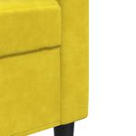 Casa si Gradina - Mobilier - Seturi de mobilier - Seturi living - Set de canapele cu perne, 2 piese, galben, catifea - Infinity.ro
