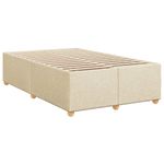 Casa si Gradina - Mobilier - Paturi si accesorii - Paturi - Pat box spring cu saltea, crem, 120x200 cm, textil - Infinity.ro