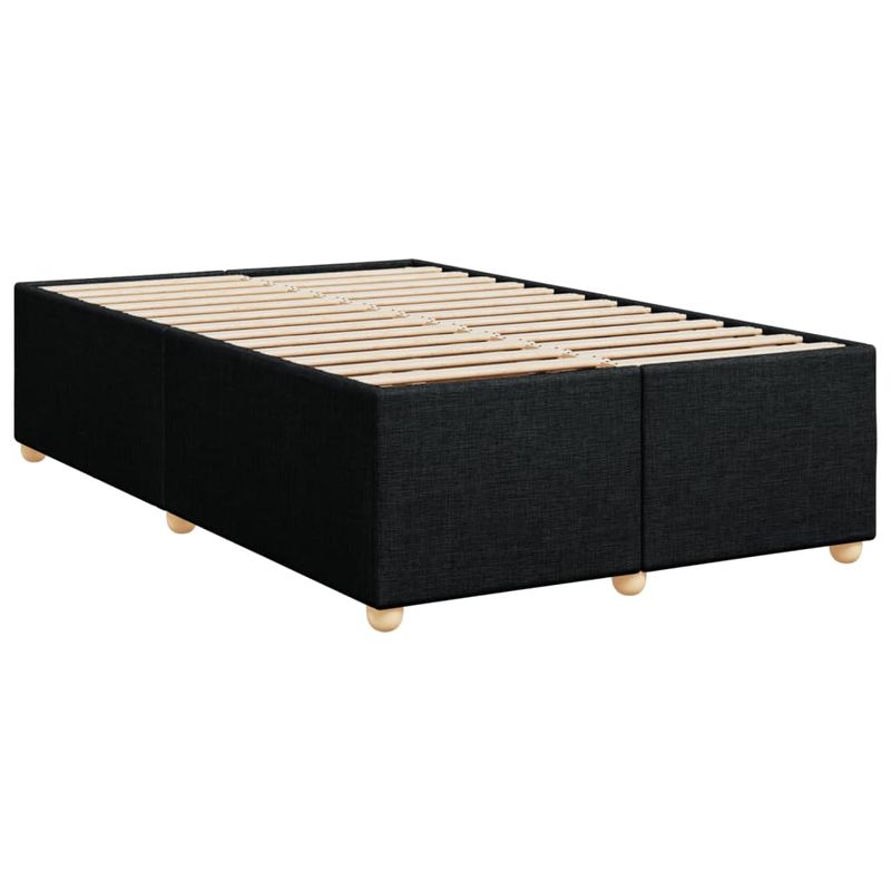 Casa si Gradina - Mobilier - Paturi si accesorii - Paturi - Pat box spring cu saltea, negru, 120x200 cm, textil - Infinity.ro