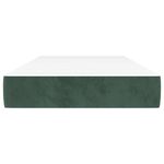 Casa si Gradina - Mobilier - Saltele si somiere - Saltele - Saltea de pat cu arcuri, verde inchis, 100x210x20 cm, catifea - Infinity.ro