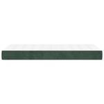 Casa si Gradina - Mobilier - Saltele si somiere - Saltele - Saltea de pat cu arcuri, verde inchis, 100x210x20 cm, catifea - Infinity.ro