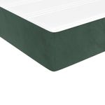 Casa si Gradina - Mobilier - Saltele si somiere - Saltele - Saltea de pat cu arcuri, verde inchis, 100x210x20 cm, catifea - Infinity.ro