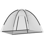 Sport si Outdoor - Camping - Accesorii camping si drumetii - Plasa tantari Mongolia cu usi, 220 ochiuri negru 200x150x140 cm - Infinity.ro