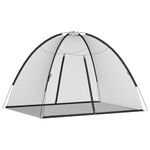 Sport si Outdoor - Camping - Accesorii camping si drumetii - Plasa tantari Mongolia cu usi, 220 ochiuri negru 200x150x140 cm - Infinity.ro