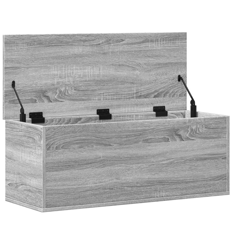 Casa si Gradina - Mobilier - Organizare si depozitare - Cutii depozitare - Cutie de depozitare, gri sonoma, 90x35x35 cm, lemn prelucrat - Infinity.ro