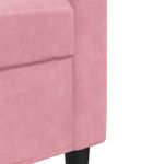 Casa si Gradina - Mobilier - Seturi de mobilier - Seturi living - Set canapele cu perne/rulouri, 2 piese, roz, catifea - Infinity.ro