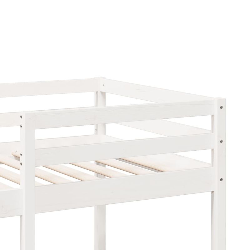 Casa si Gradina - Mobilier - Paturi si accesorii - Paturi - Cadru pat supraetajat fara saltea alb 90x190cm cm lemn masiv pin - Infinity.ro