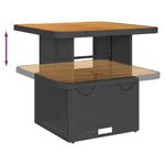 Casa si Gradina - Gradina si terasa - Mobilier exterior - Seturi mobila gradina - Set mobilier relaxare gradina 4 piese cu perne poliratan negru - Infinity.ro