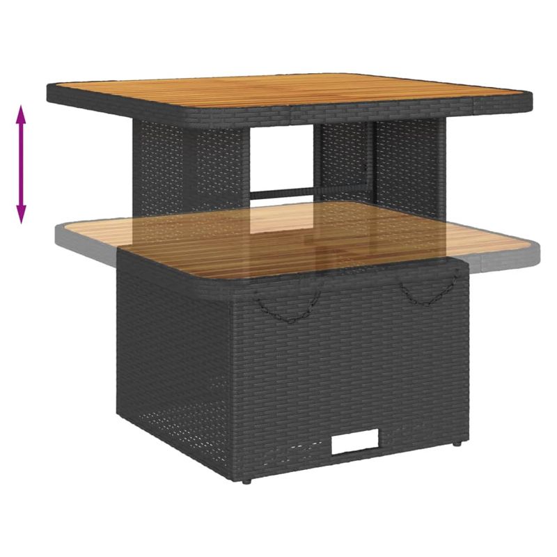 Casa si Gradina - Gradina si terasa - Mobilier exterior - Seturi mobila gradina - Set mobilier relaxare gradina 4 piese cu perne poliratan negru - Infinity.ro