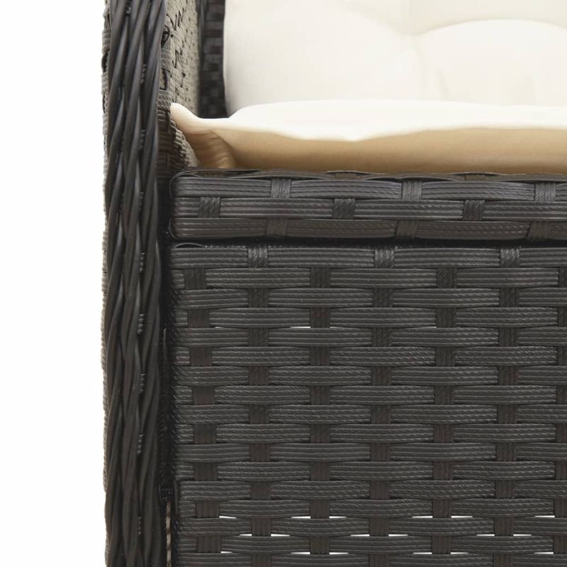 Casa si Gradina - Gradina si terasa - Mobilier exterior - Seturi mobila gradina - Set mobilier relaxare gradina 4 piese cu perne poliratan negru - Infinity.ro