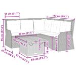 Casa si Gradina - Gradina si terasa - Mobilier exterior - Seturi mobila gradina - Set mobilier relaxare gradina 4 piese cu perne poliratan negru - Infinity.ro