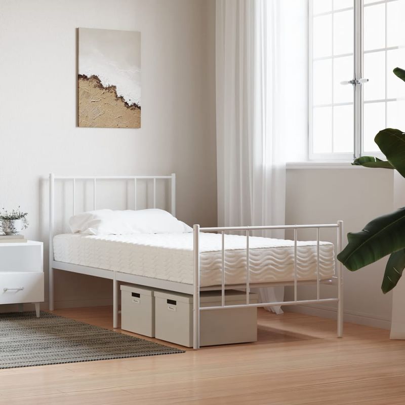 Casa si Gradina - Mobilier - Saltele si somiere - Saltele - Saltea din spuma, alb, 100x220 cm, duritate H2 H3 - Infinity.ro