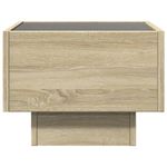 Casa si Gradina - Mobilier - Comode si corpuri - Noptiere - Noptiera cu LED infinity, stejar sonoma, 40x40x30 cm - Infinity.ro