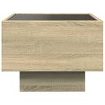 Casa si Gradina - Mobilier - Comode si corpuri - Noptiere - Noptiera cu LED infinity, stejar sonoma, 40x40x30 cm - Infinity.ro